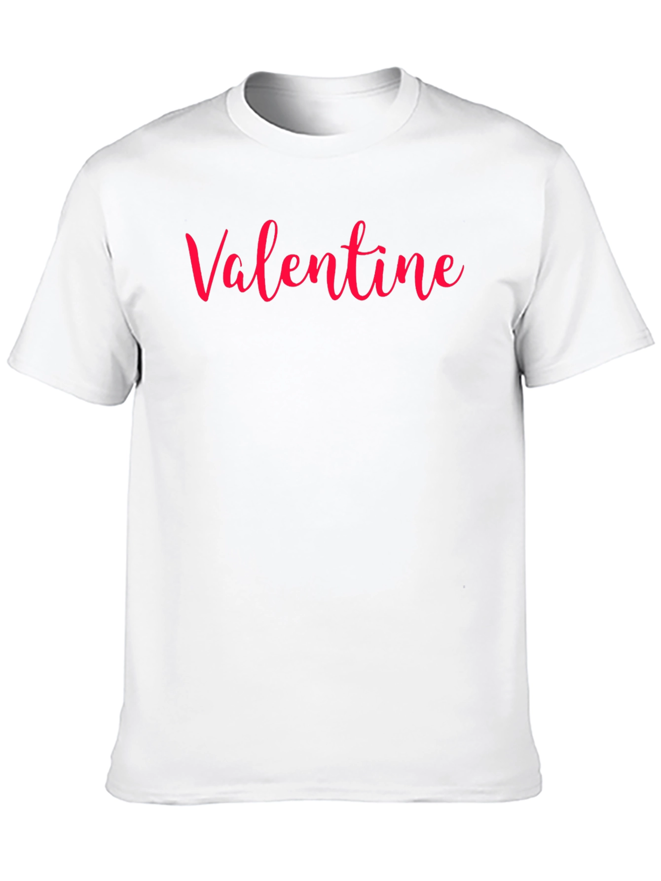 Valentine Red Script Black T-Shirt