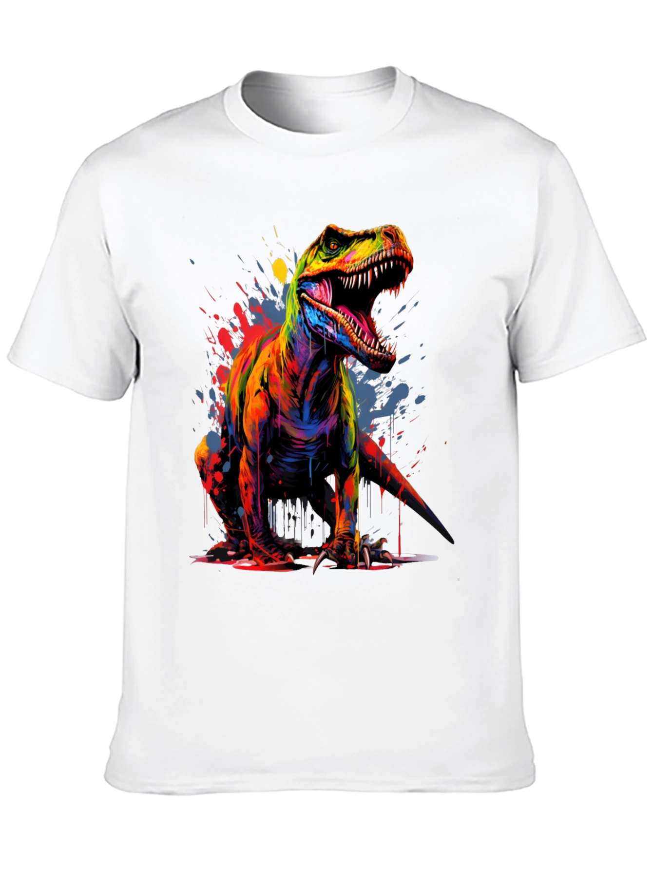 Vibrant T-Rex Graphic Tee - Bold Dinosaur Design