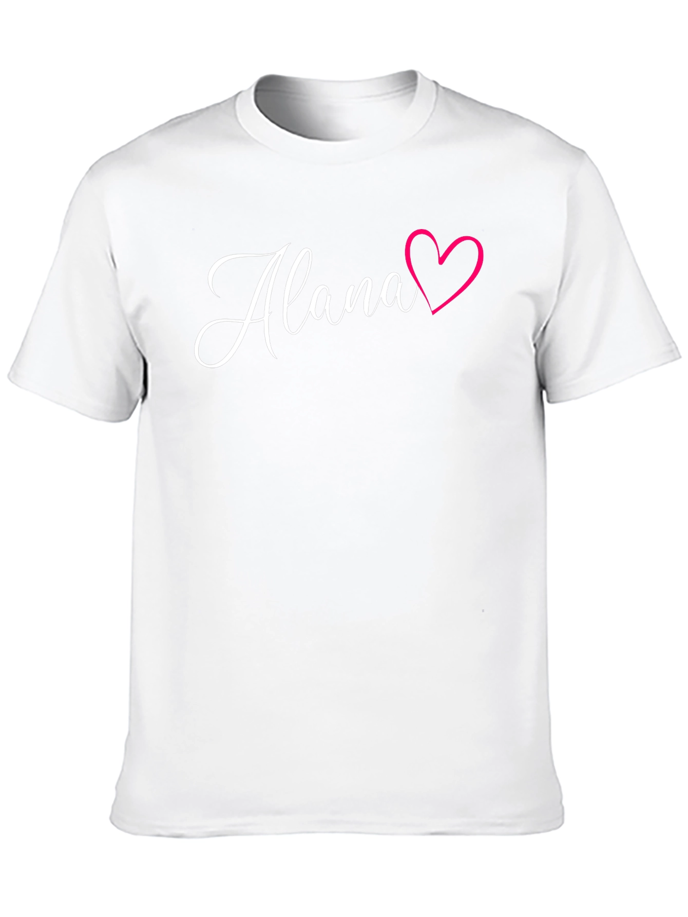 Alana Heart Graphic T-Shirt - Personalized