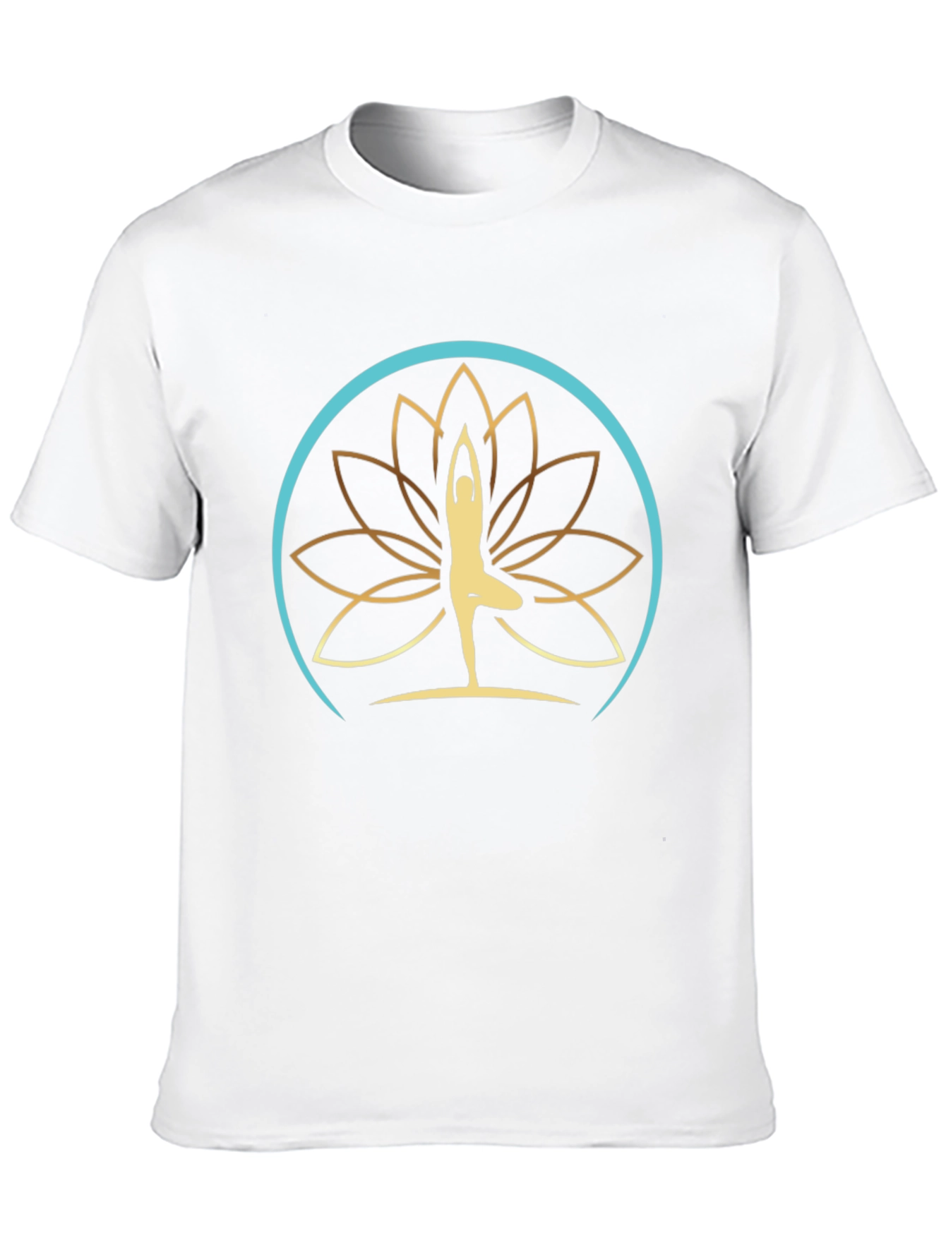 Yoga Lotus Design T-Shirt - Meditative Comfort