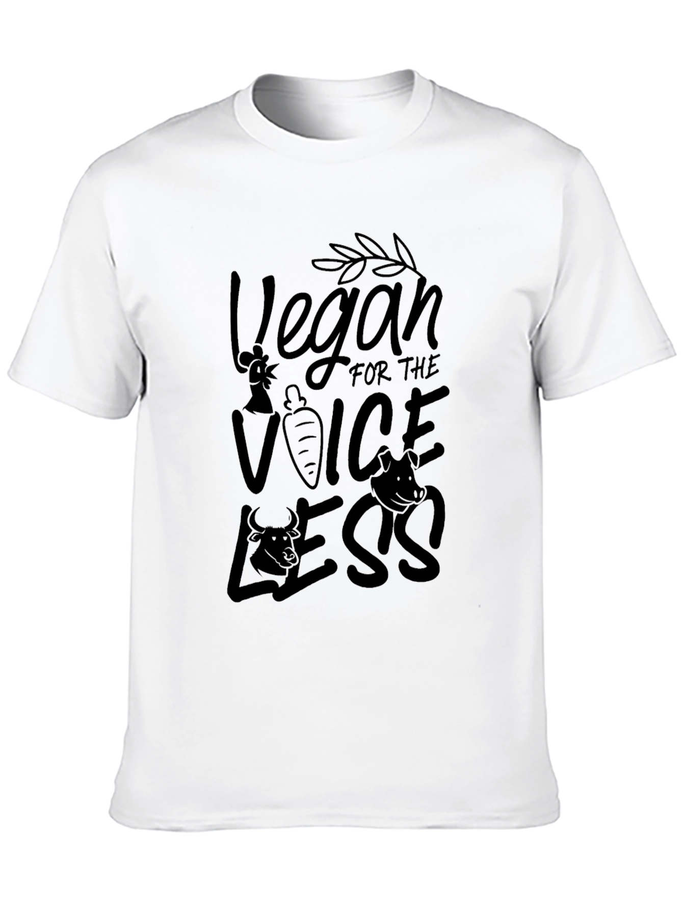 Vegan for the Voiceless Black T-Shirt