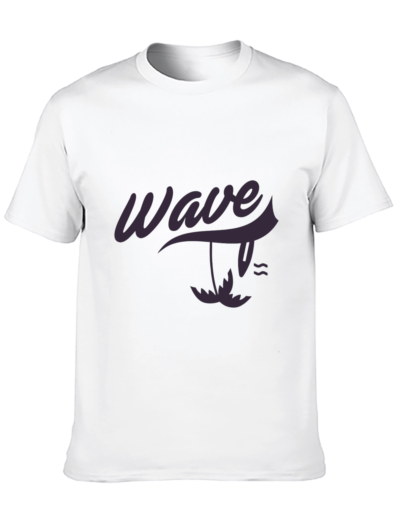 Wave Graphic Black T-Shirt