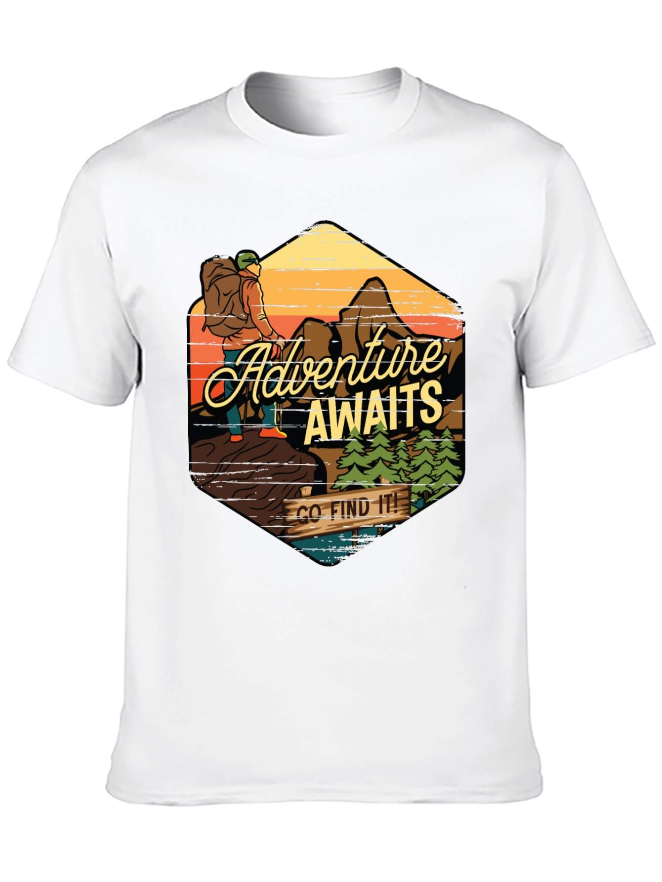 Adventure Awaits Graphic Tee - Find Your Path!