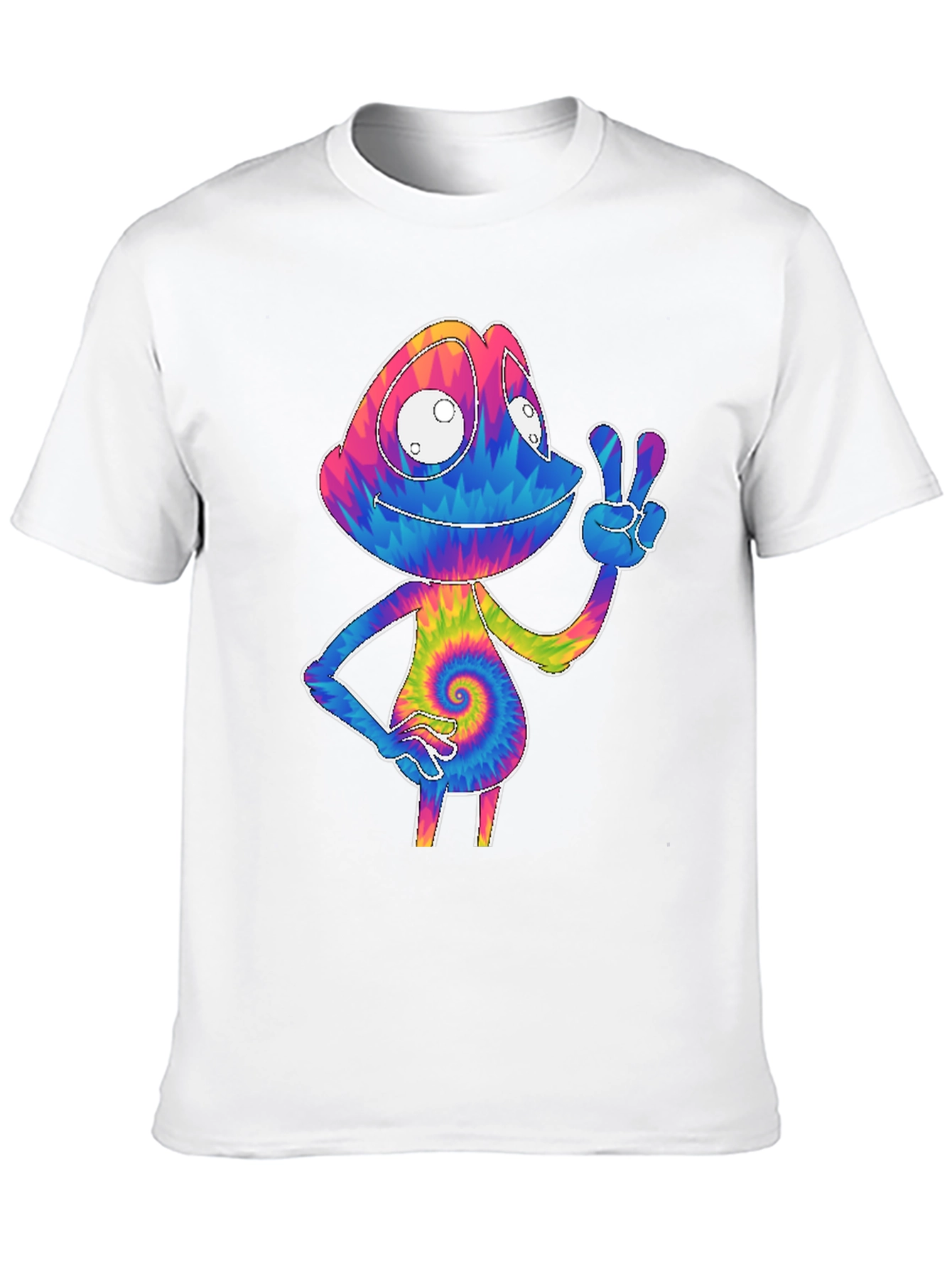 Tie-Dye Chameleon Graphic Tee