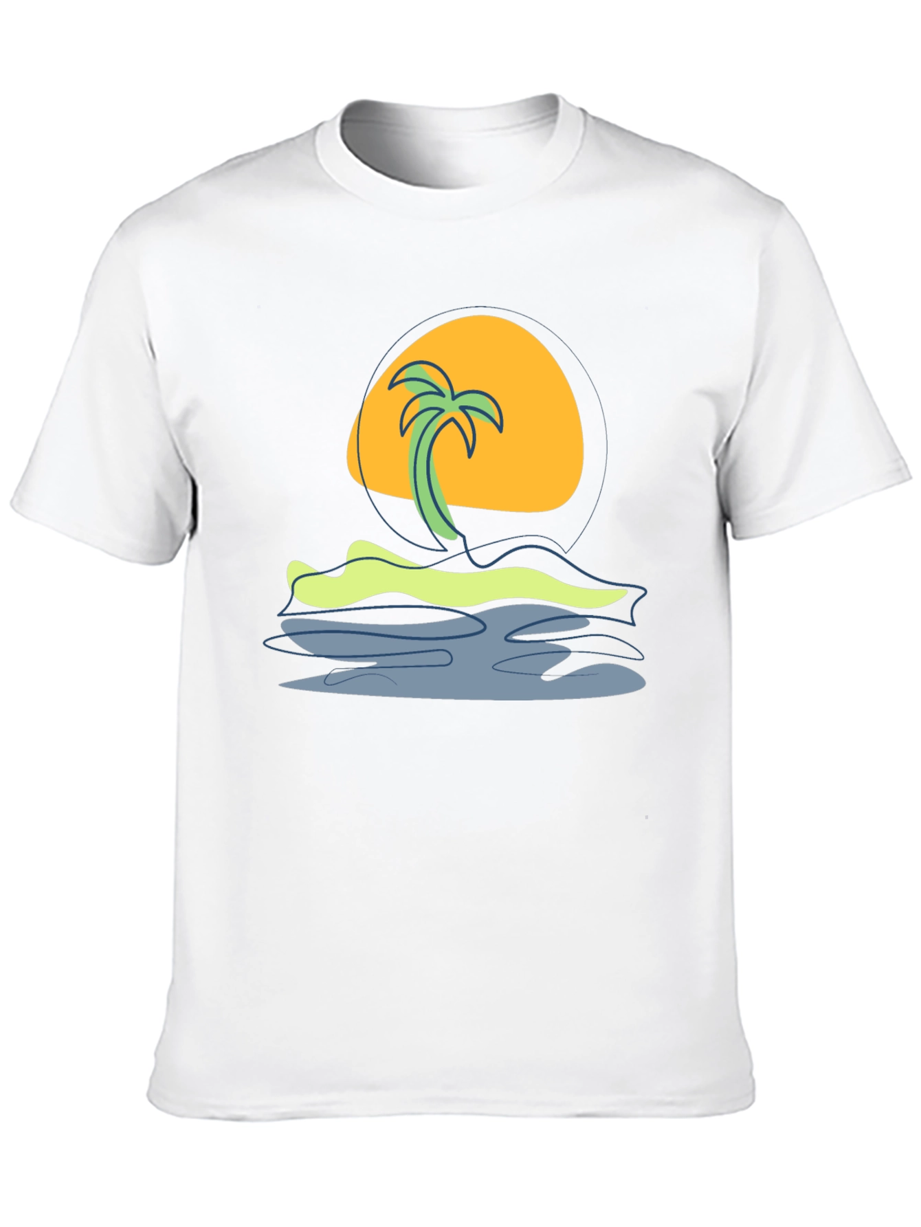 Tropical Sunset Graphic Tee - Island Vibes