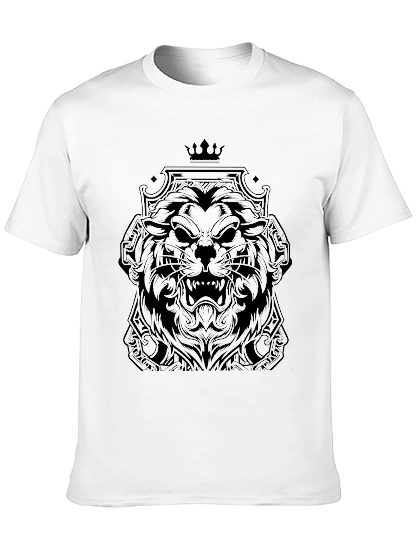 Black Lion King Graphic T-Shirt - Fierce Style