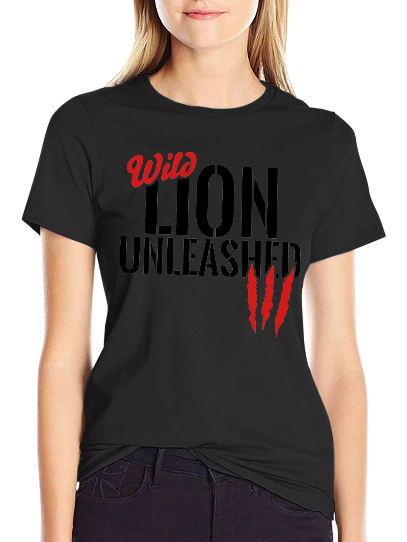 Wild Lion Unleashed Graphic Tee
