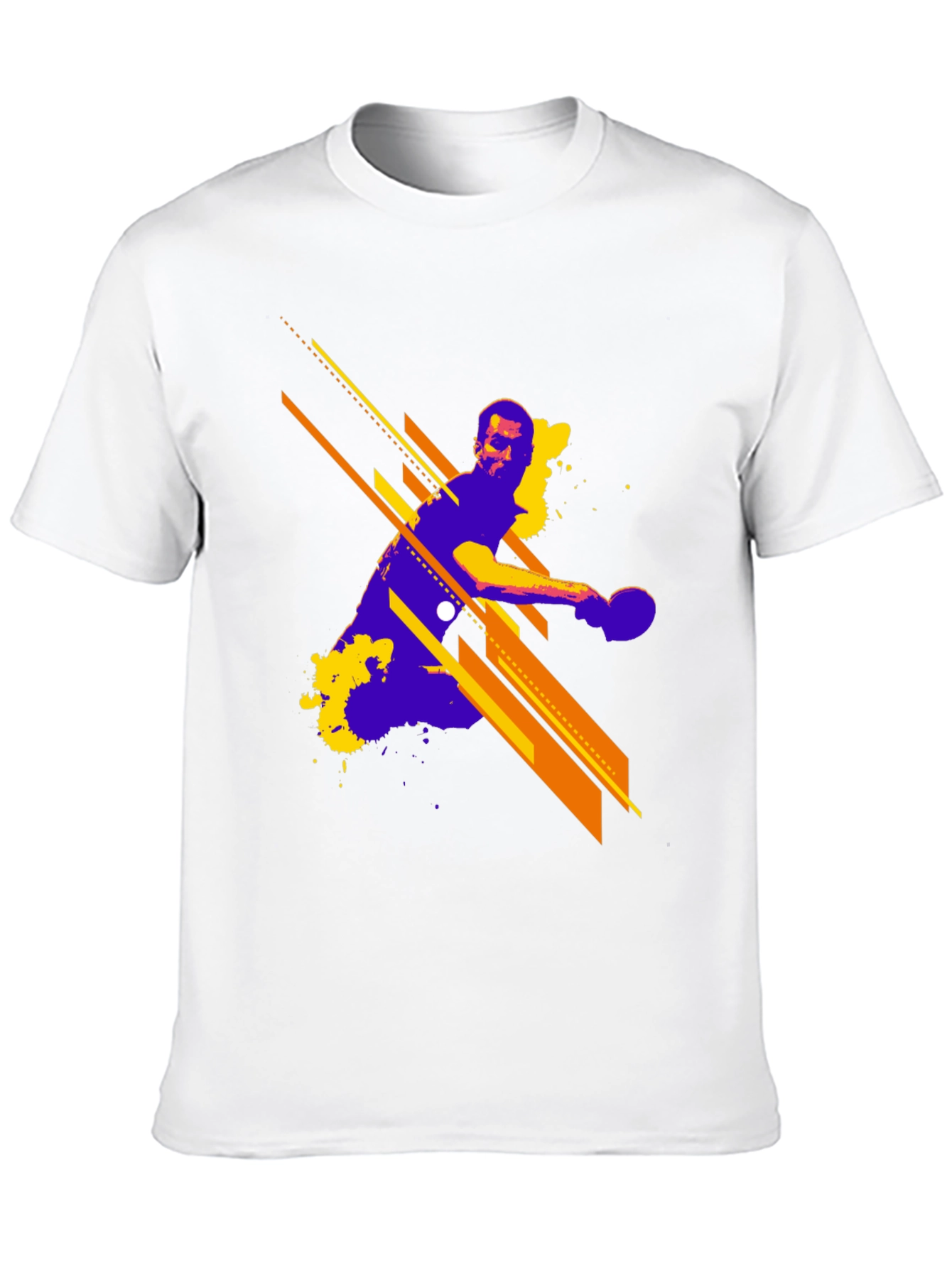 Abstract Table Tennis Graphic T-Shirt