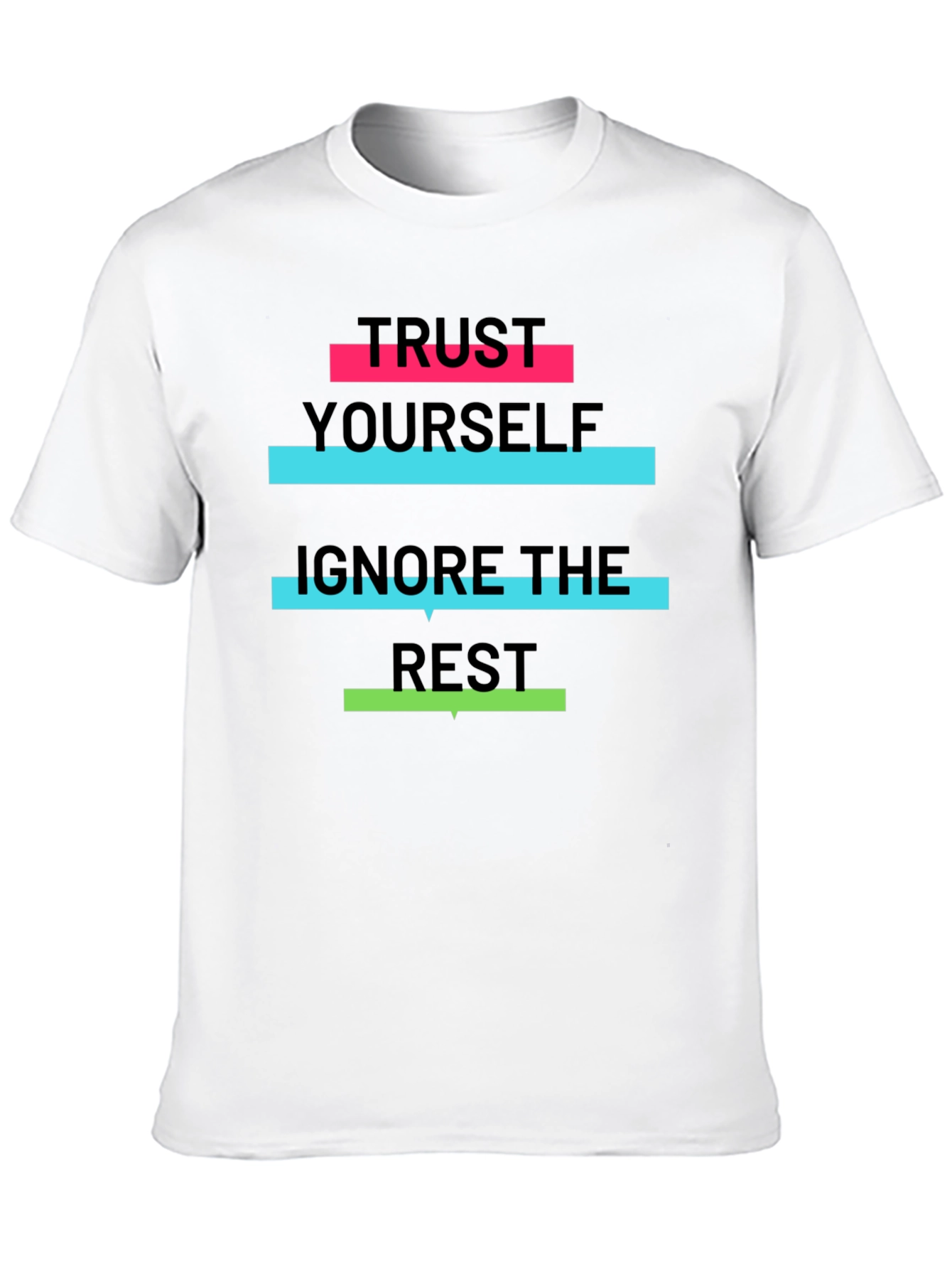 Trust Yourself Graphic Tee - Black Cotton T-Shirt