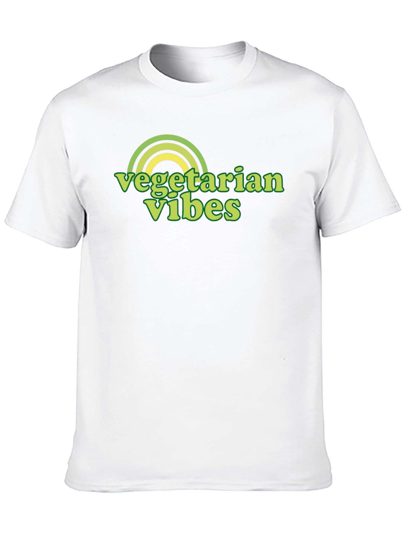 Vegetarian Vibes Graphic Tee - Black