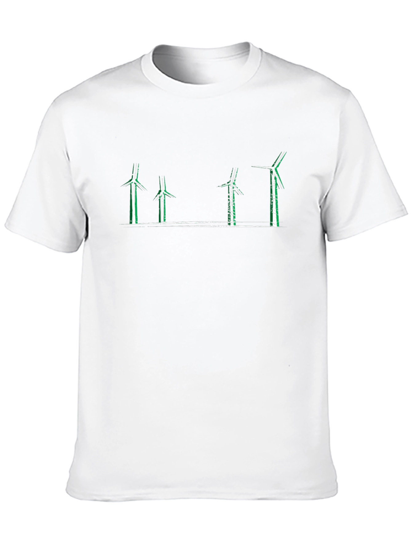 Wind Turbine T-Shirt - Eco-Friendly Design