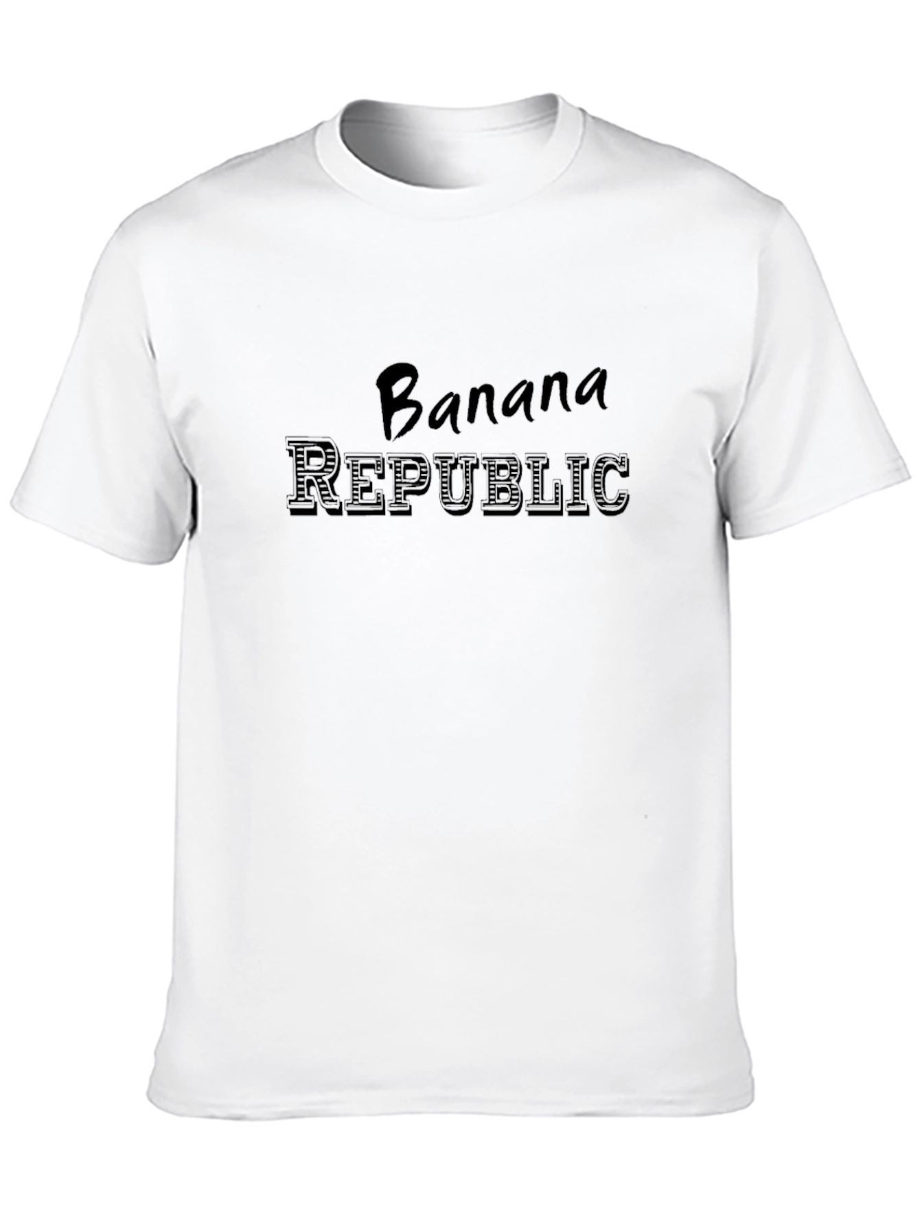 Banana Republic Mens Black Graphic T-Shirt