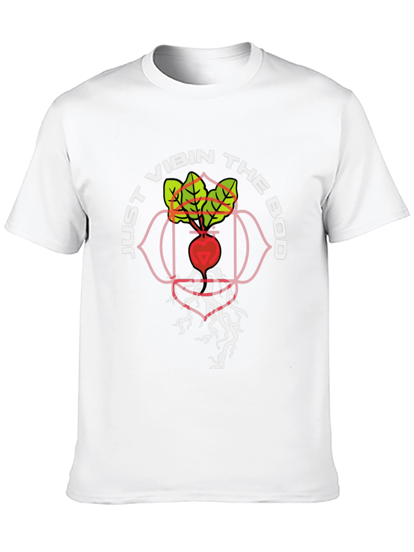 Vibin the Bod T-Shirt - Root Chakra Design