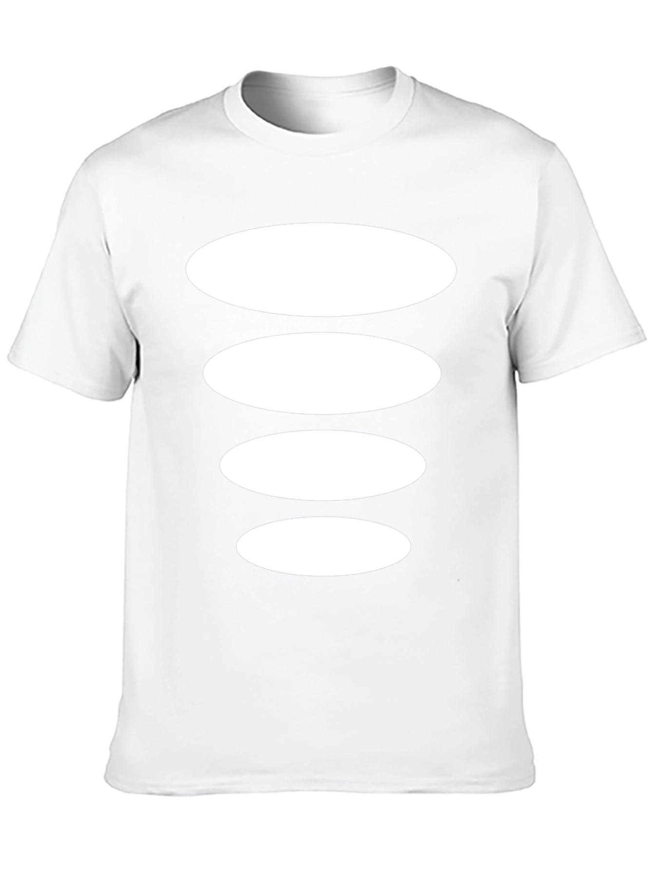 Abstract Ellipse Stack Black Tee