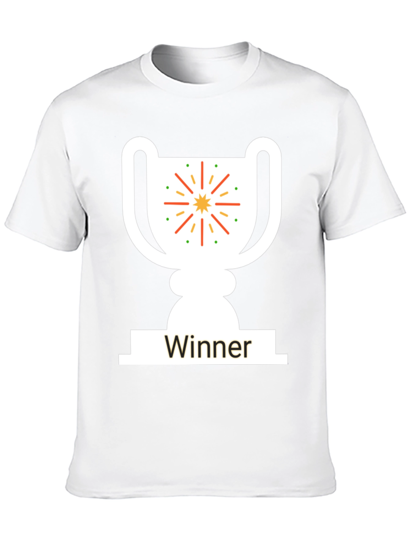 Winner Trophy Graphic T-Shirt - Black