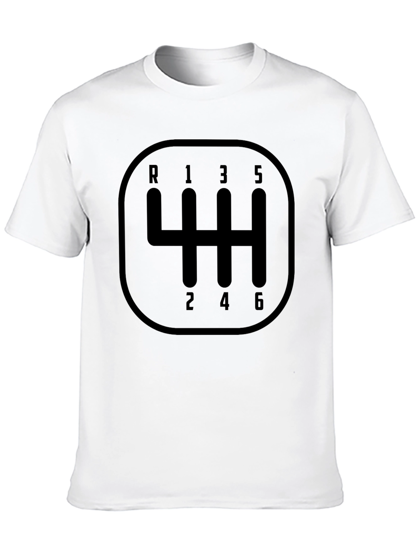 6-Speed Manual Gear Shift Pattern T-Shirt