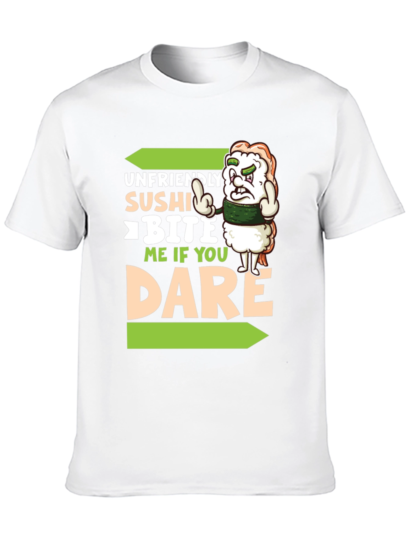 Unfriendly Sushi T-Shirt - Bite Me If You Dare!