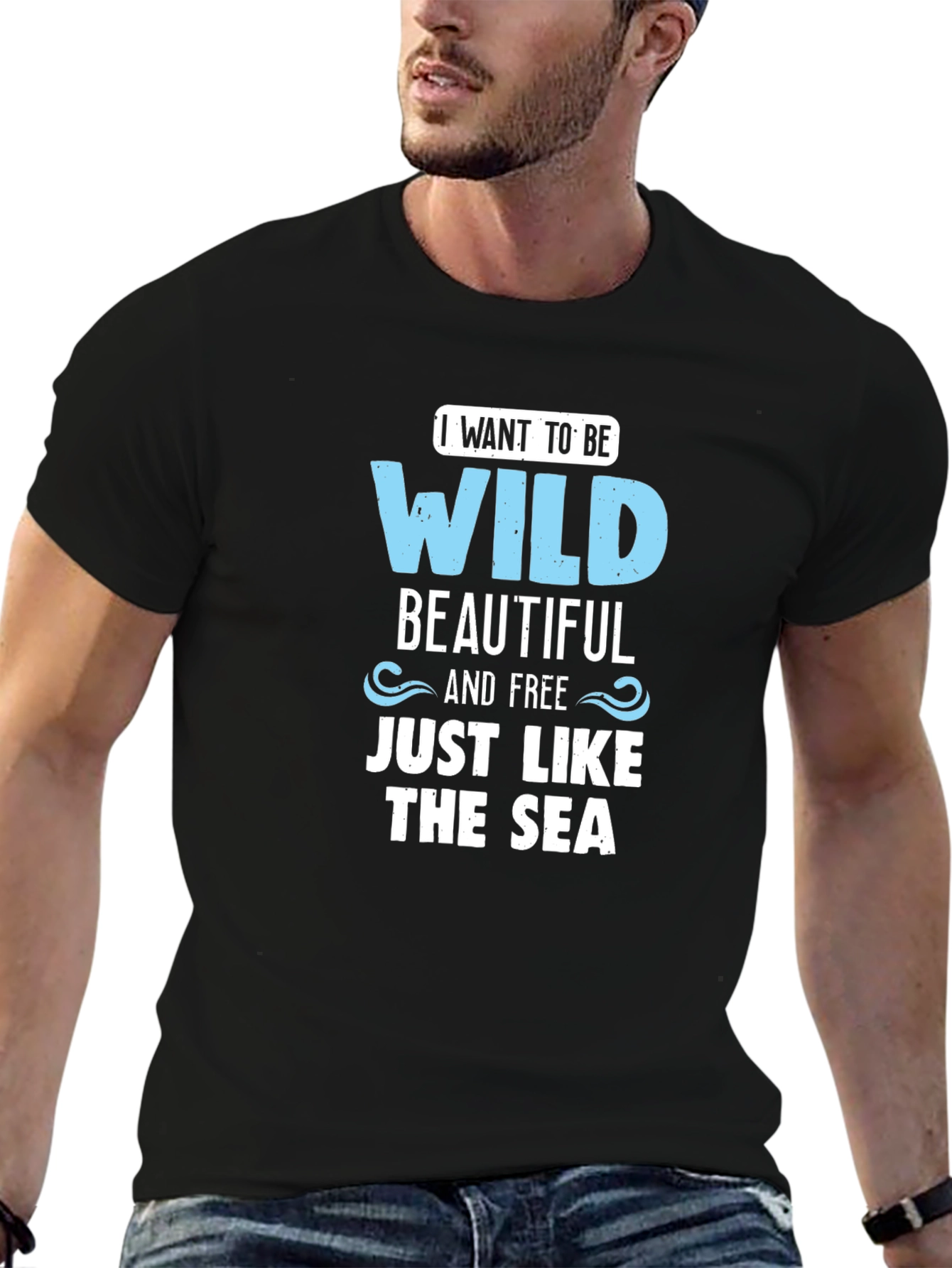 Wild Beautiful & Free Like the Sea Graphic Tee