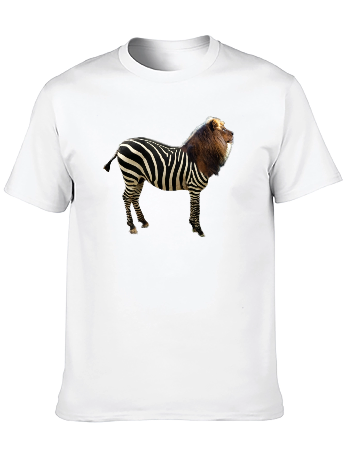 Zebra Lion Hybrid Graphic T-Shirt