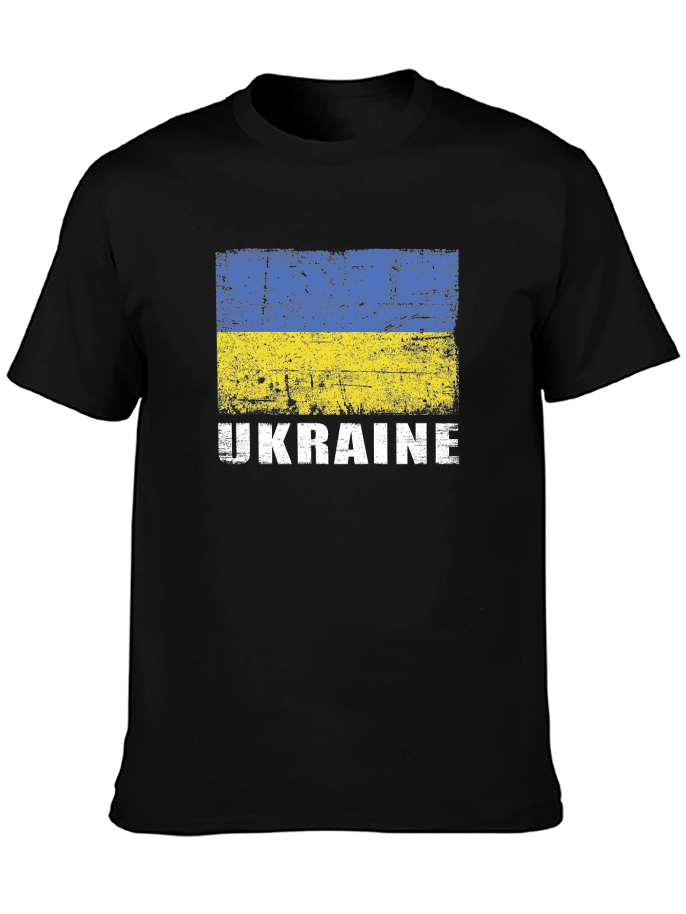 Ukraine Flag T-Shirt - Distressed Graphic Tee