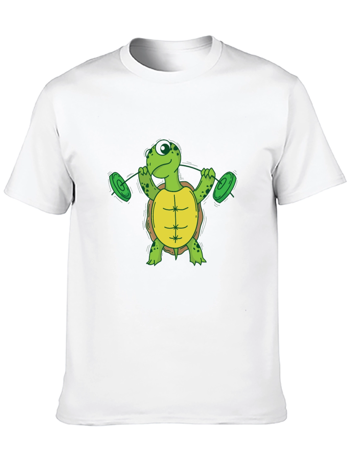Turtle Weightlifting Black T-Shirt