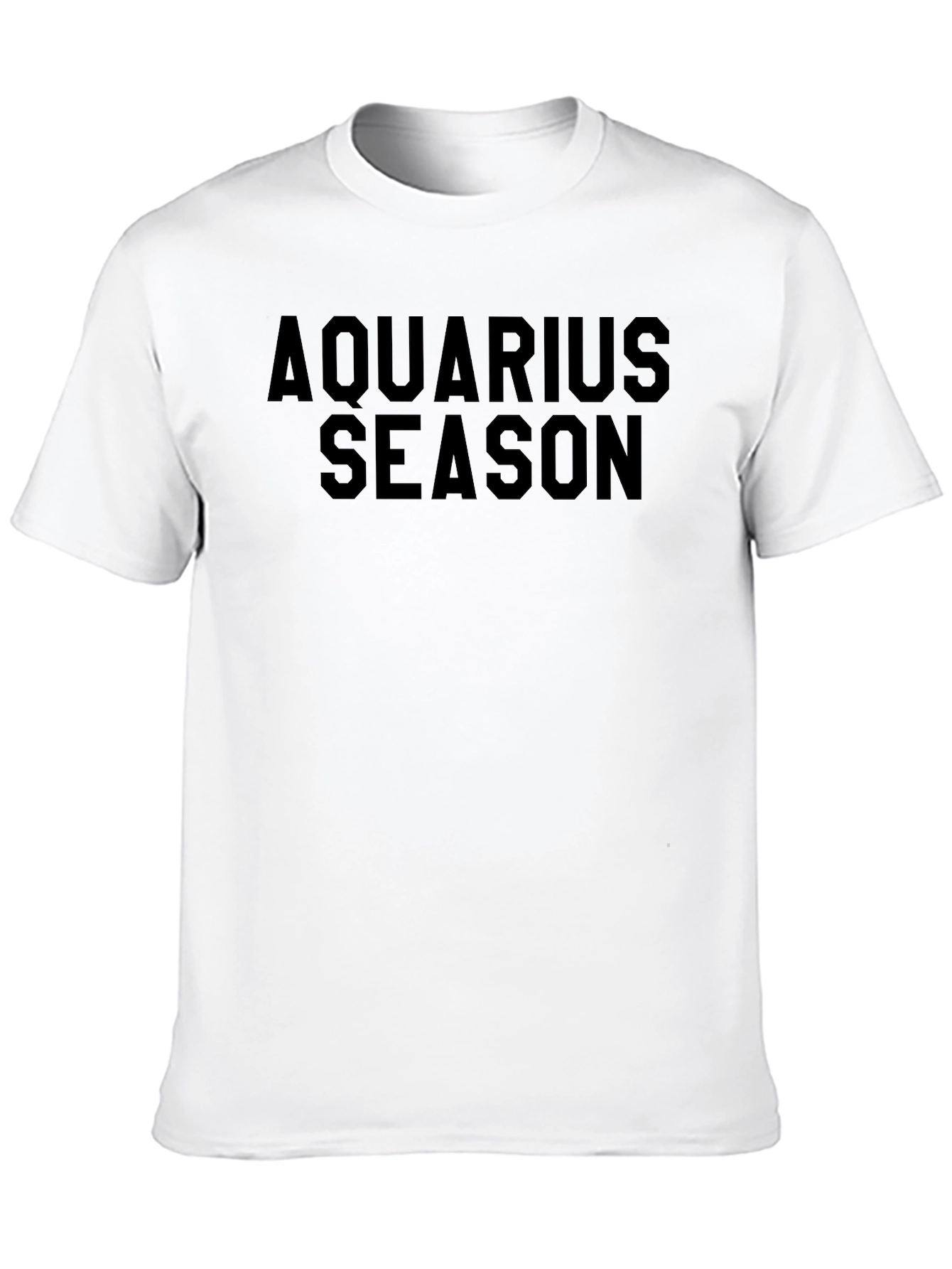 Aquarius Season Black Graphic T-Shirt