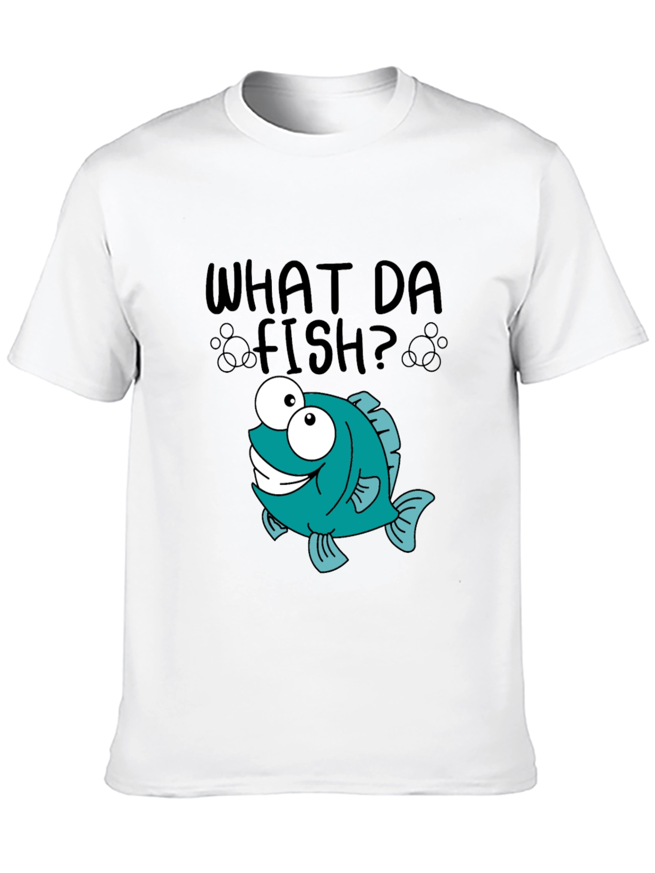 What Da Fish T-Shirt - Cartoon Fish Graphic Tee