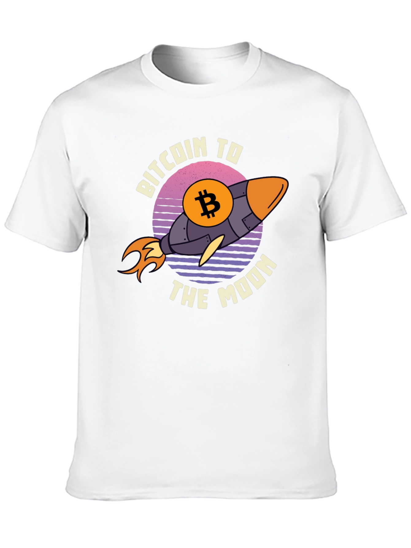 Bitcoin to the Moon Graphic Tee - Black