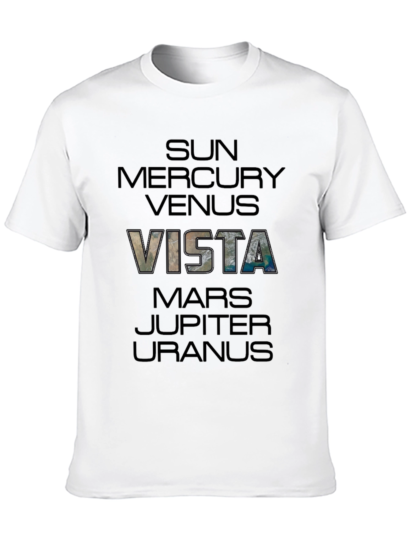 Vista Planets Graphic Print T-Shirt