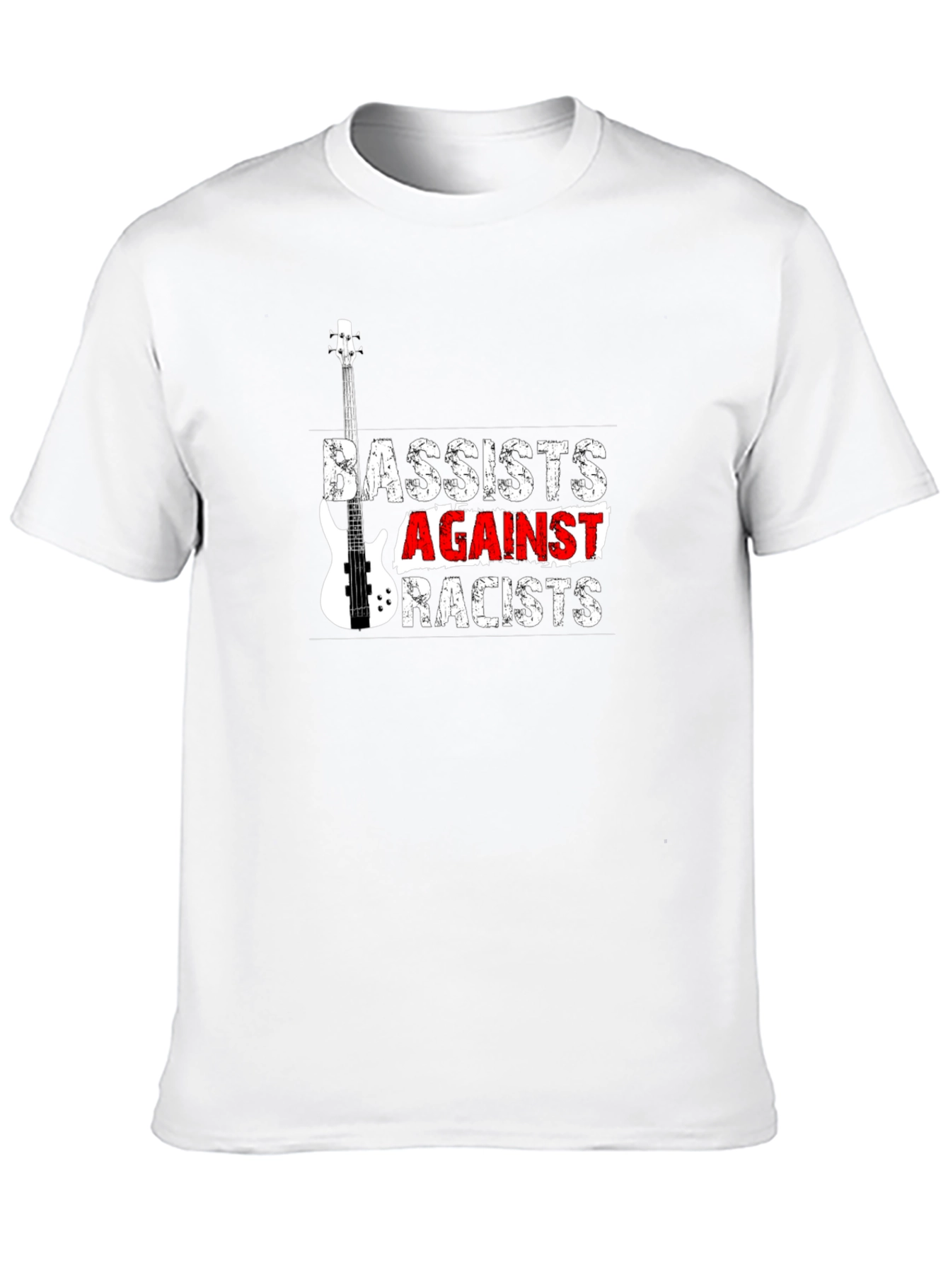 Bassists Against Racists Black T-Shirt