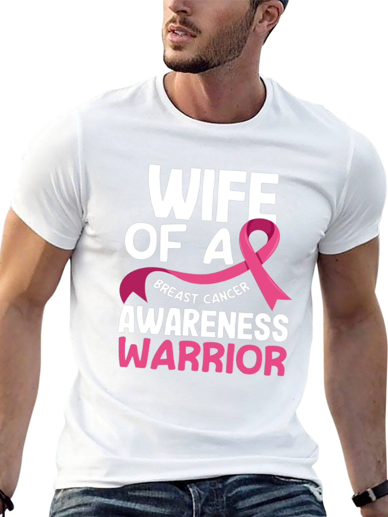 Wife of A Breast Cancer Awareness Warrior T-Shirt