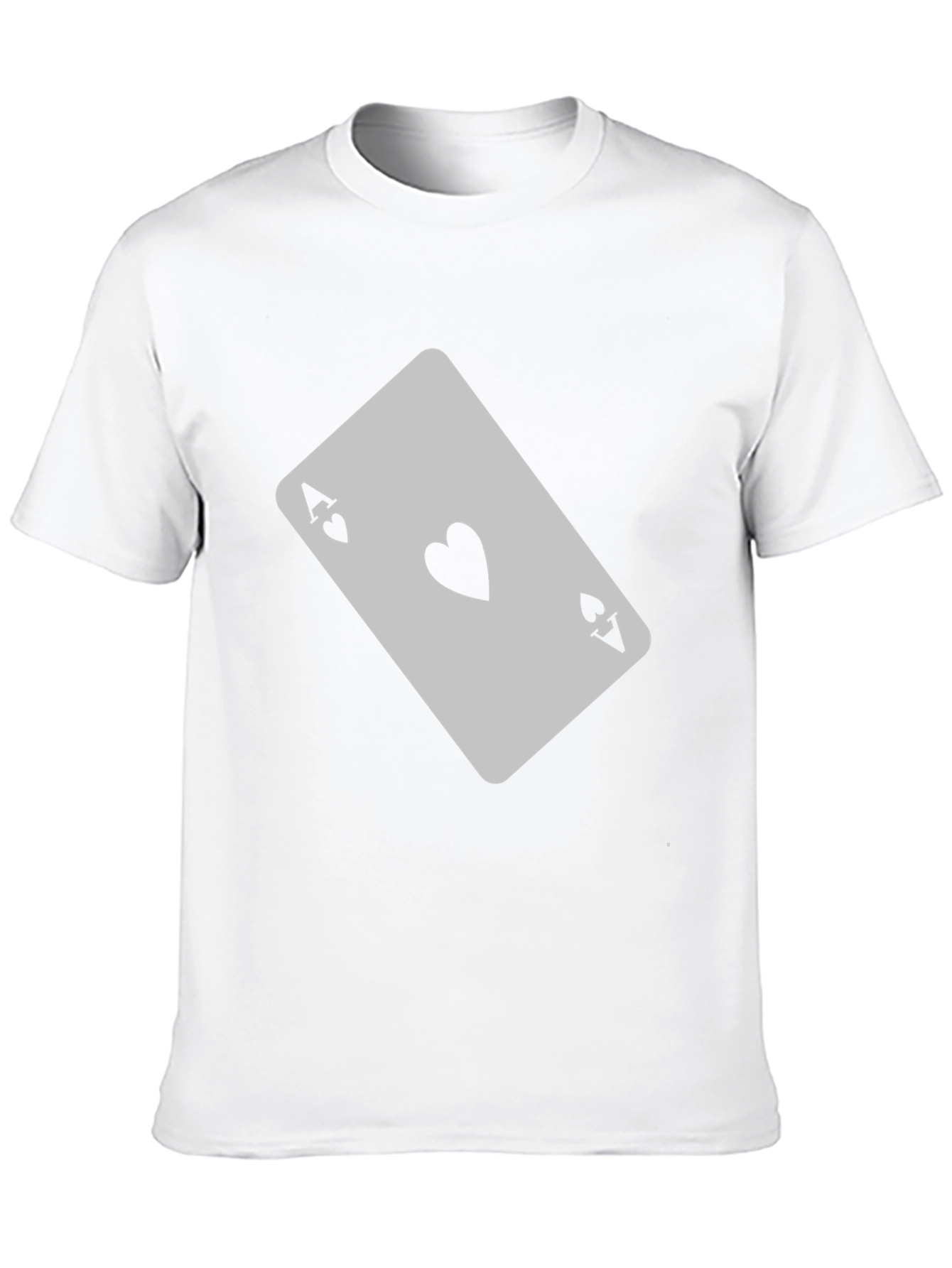 Ace of Hearts Graphic T-Shirt - Black Casual Tee