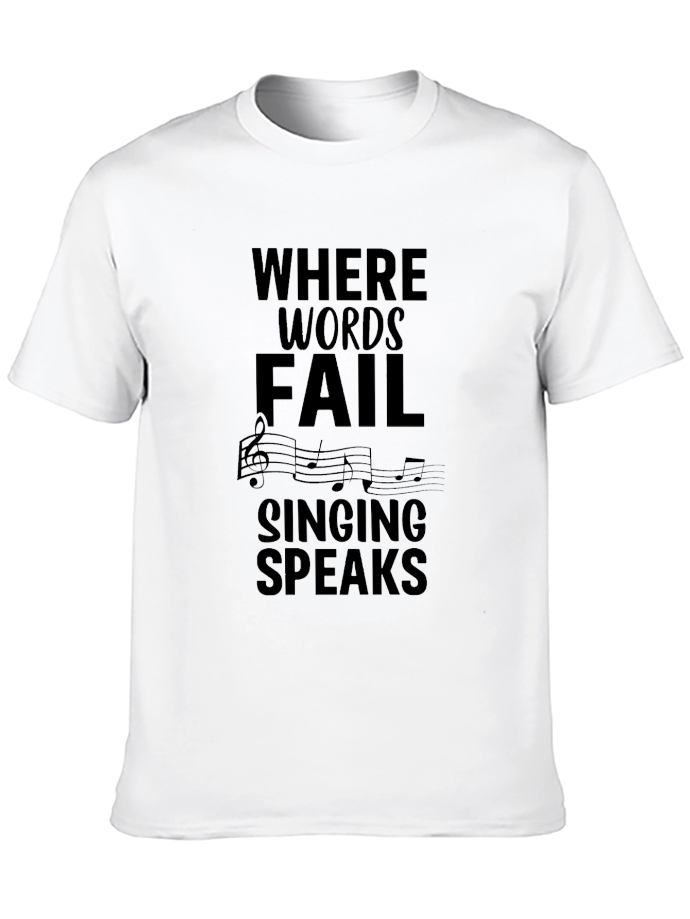 Where Words Fail Music T-Shirt