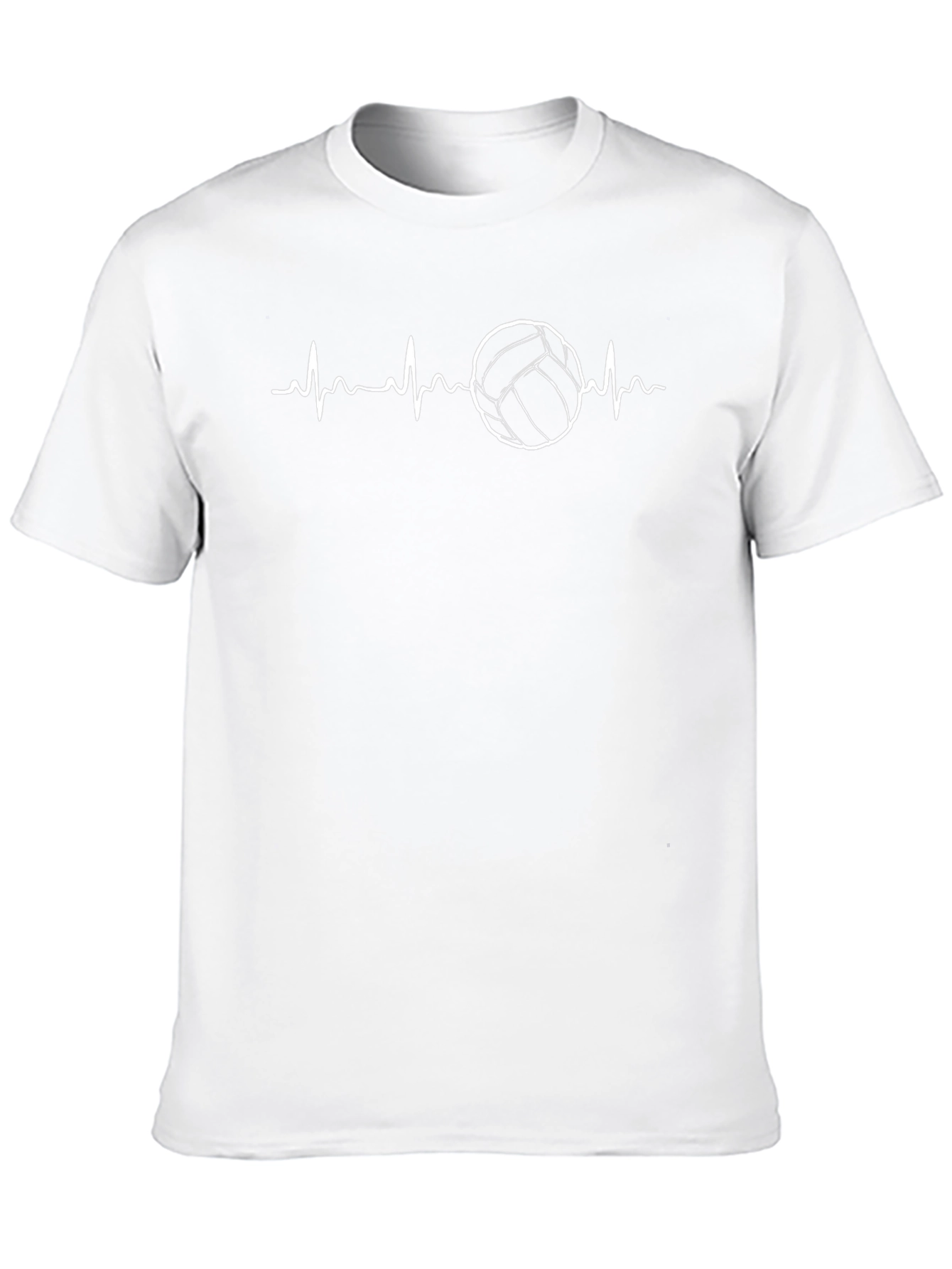 Volleyball Heartbeat Graphic T-Shirt