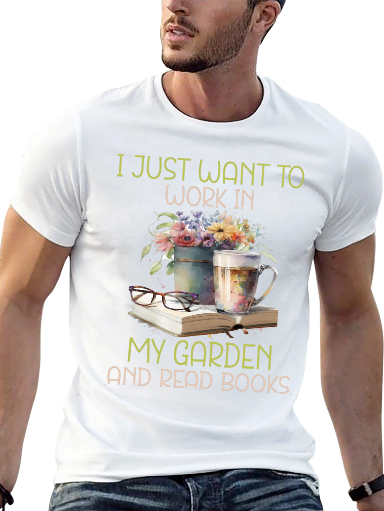Work in My Garden & Read Books T-Shirt