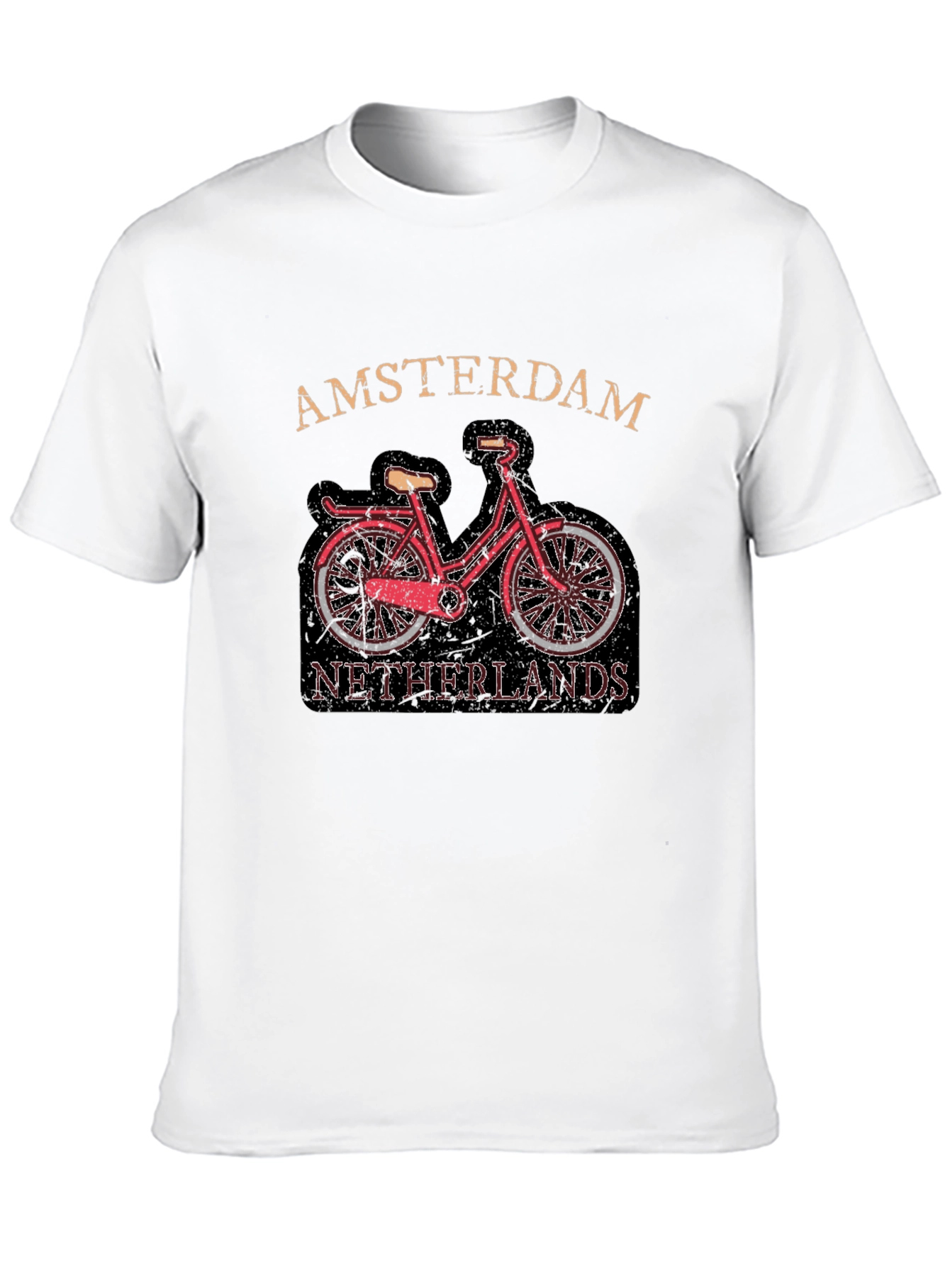 Amsterdam Netherlands Bicycle Graphic Tee