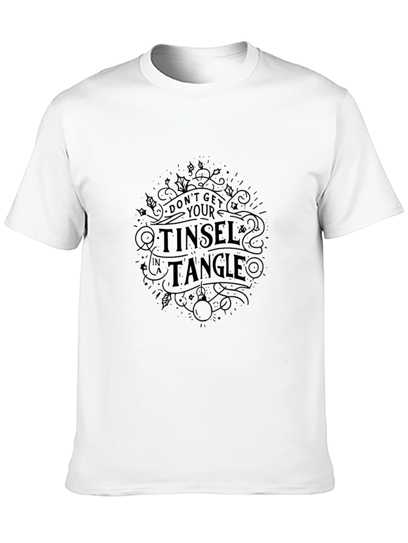 Tinsel Tangle Black Graphic Tee