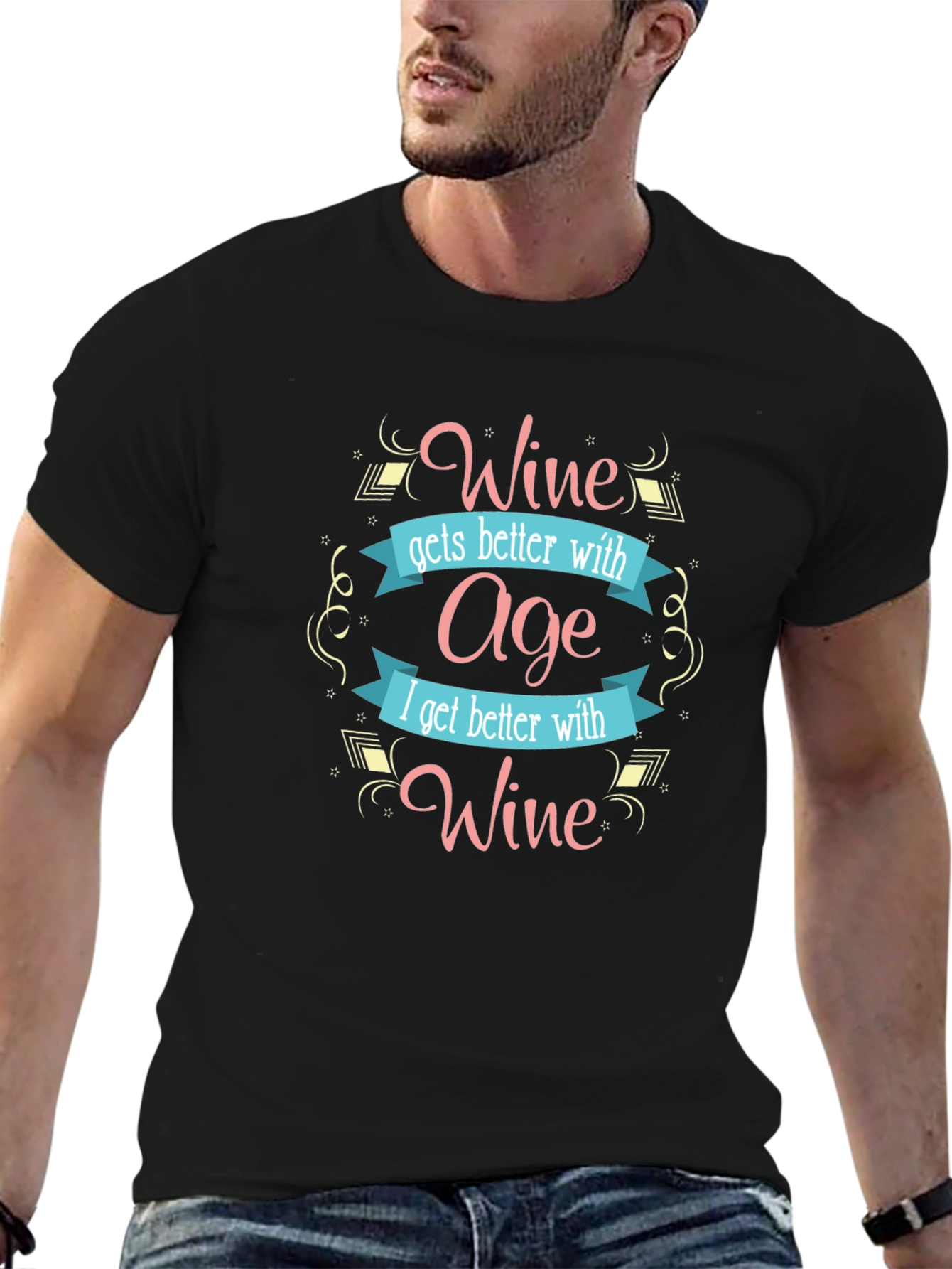 Wine Gets Better with Age Graphic Tee