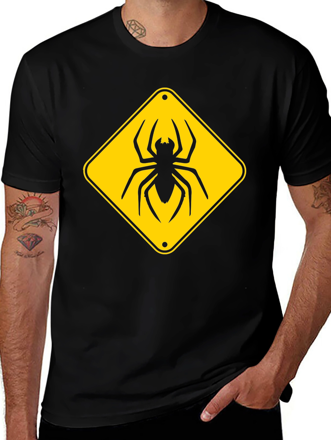 Warning: Spider Crossing T-Shirt