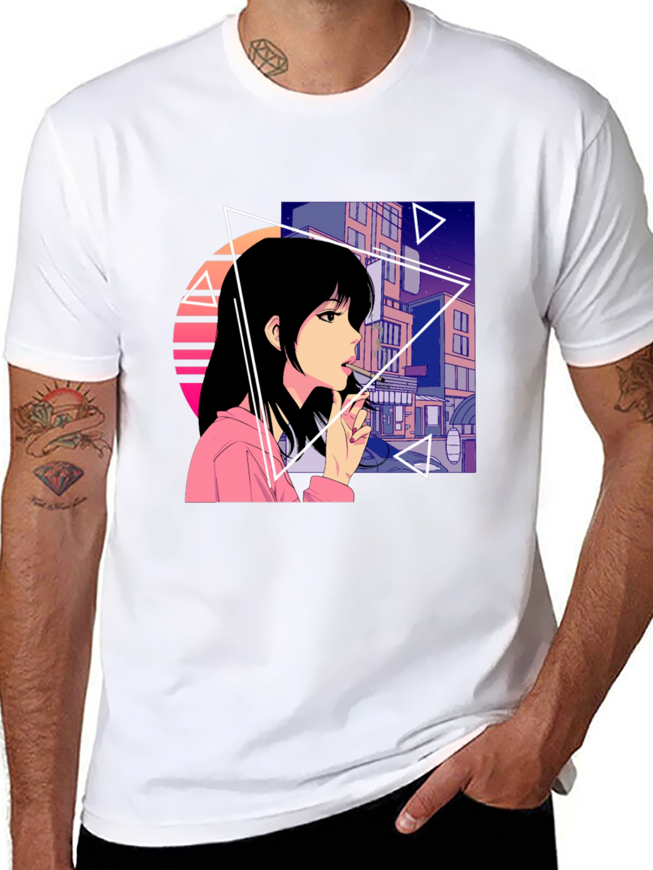 Anime Girl Graphic T-Shirt - Streetwear Fashion Tee