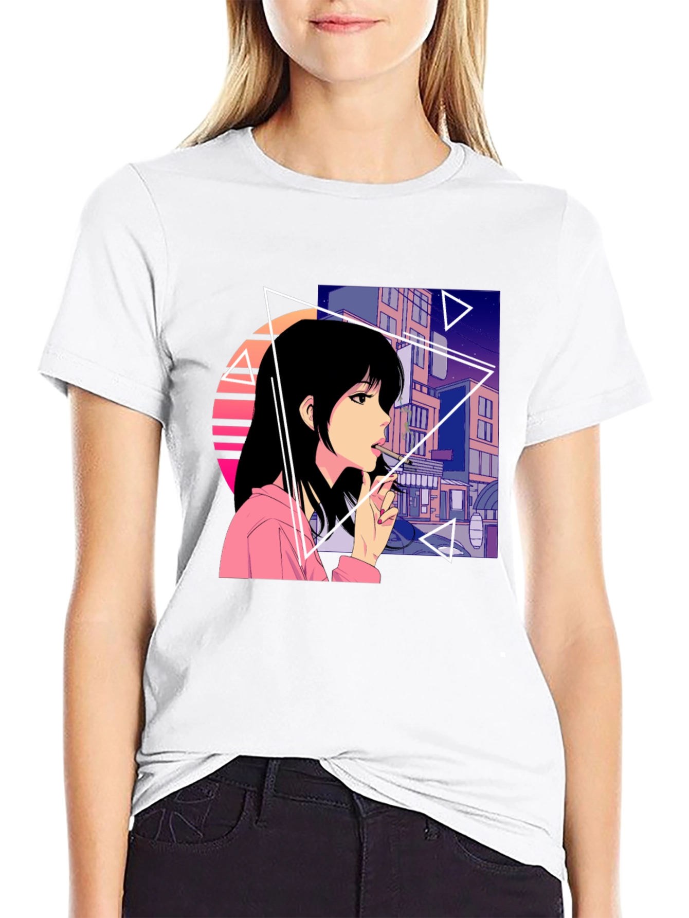 Anime Girl Graphic T-Shirt - Streetwear Fashion Tee