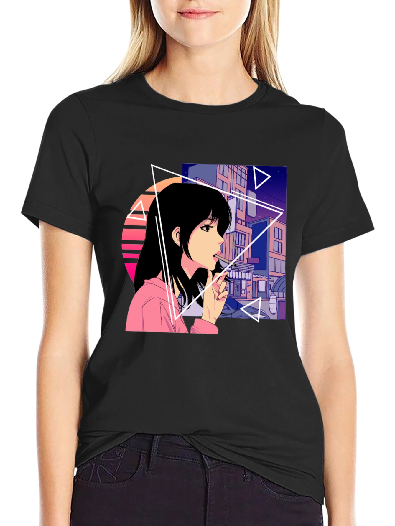 Anime Girl Graphic T-Shirt - Streetwear Fashion Tee