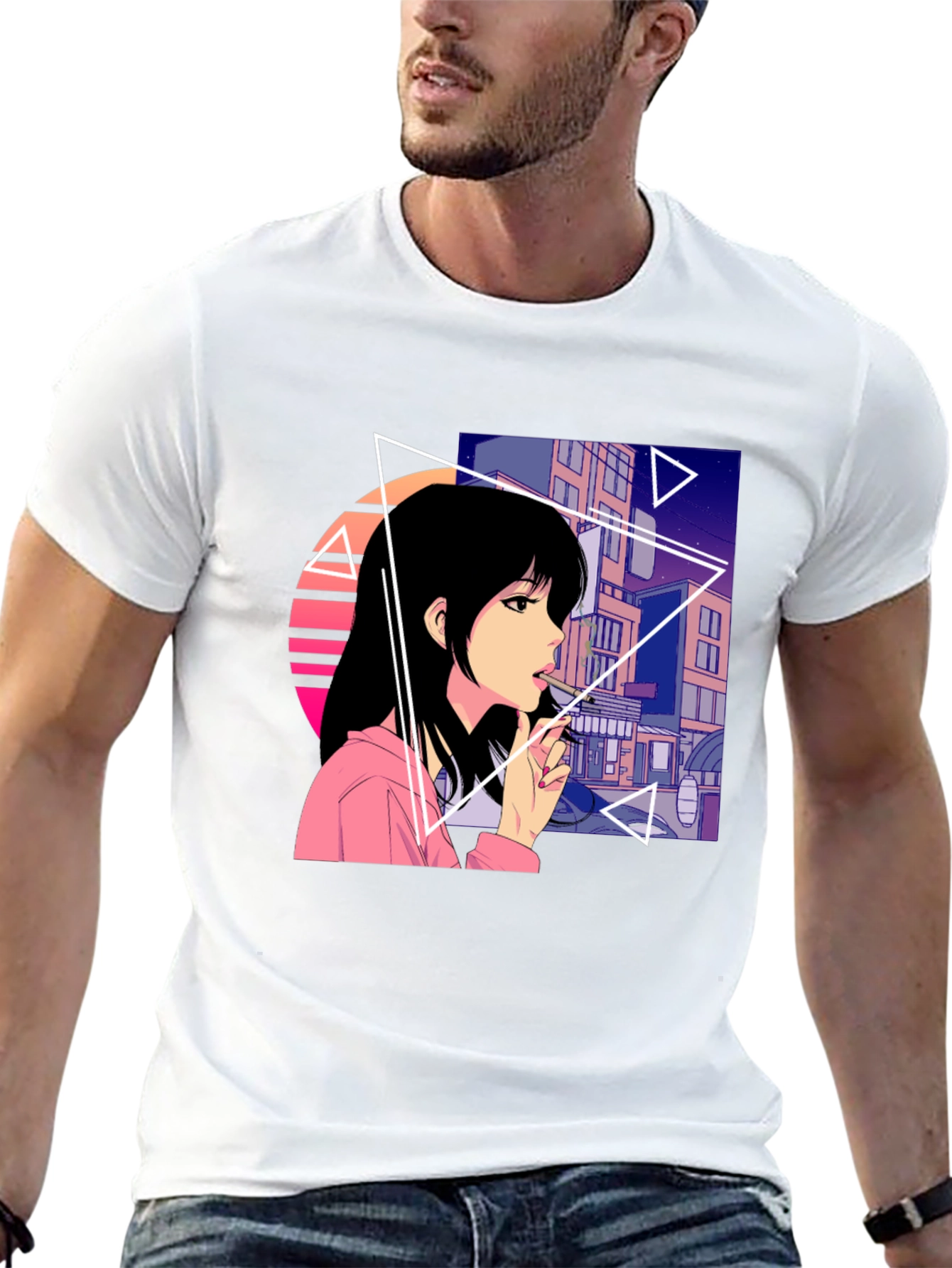 Anime Girl Graphic T-Shirt - Streetwear Fashion Tee
