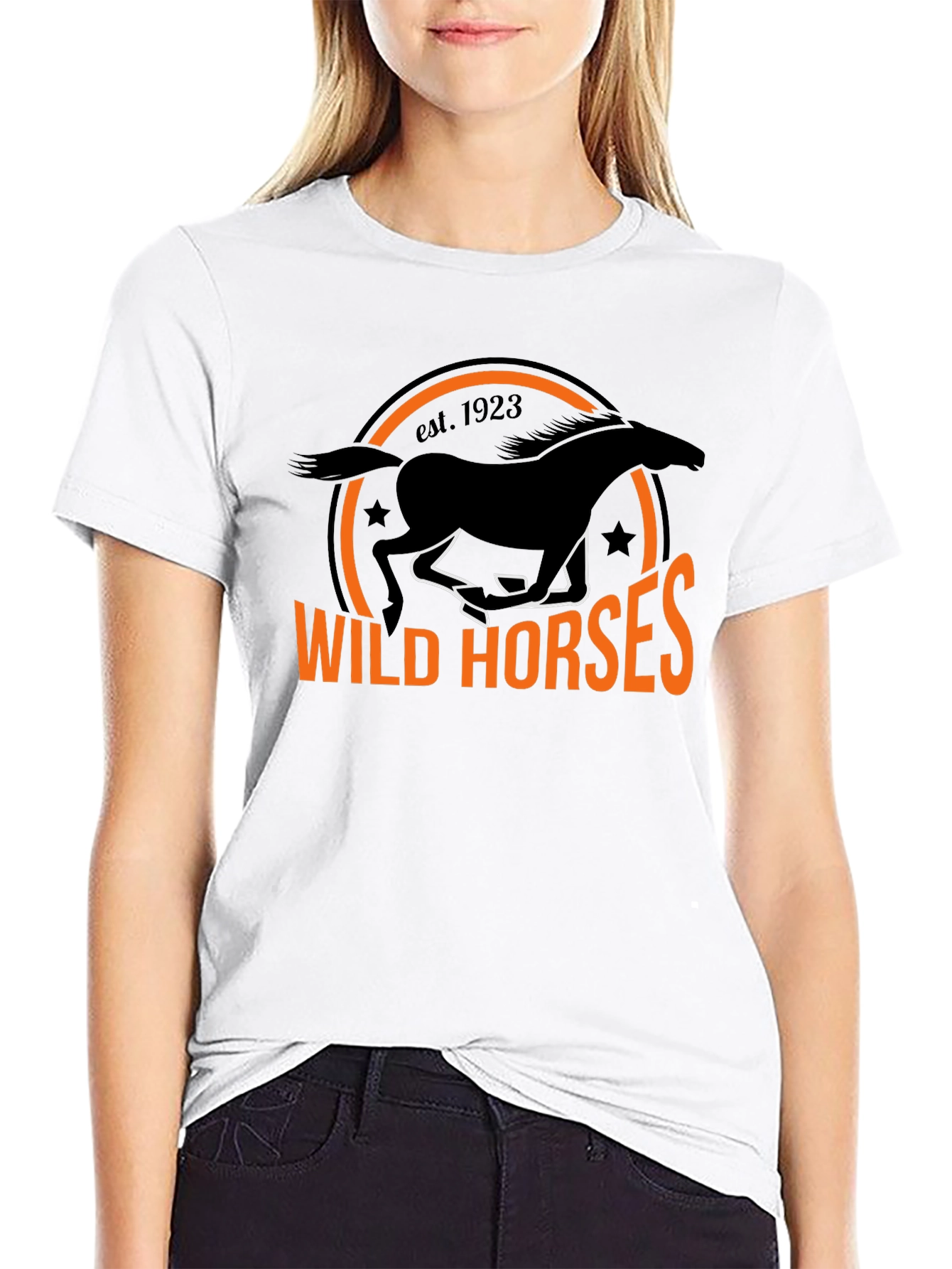 Wild Horses Graphic Tee - Black