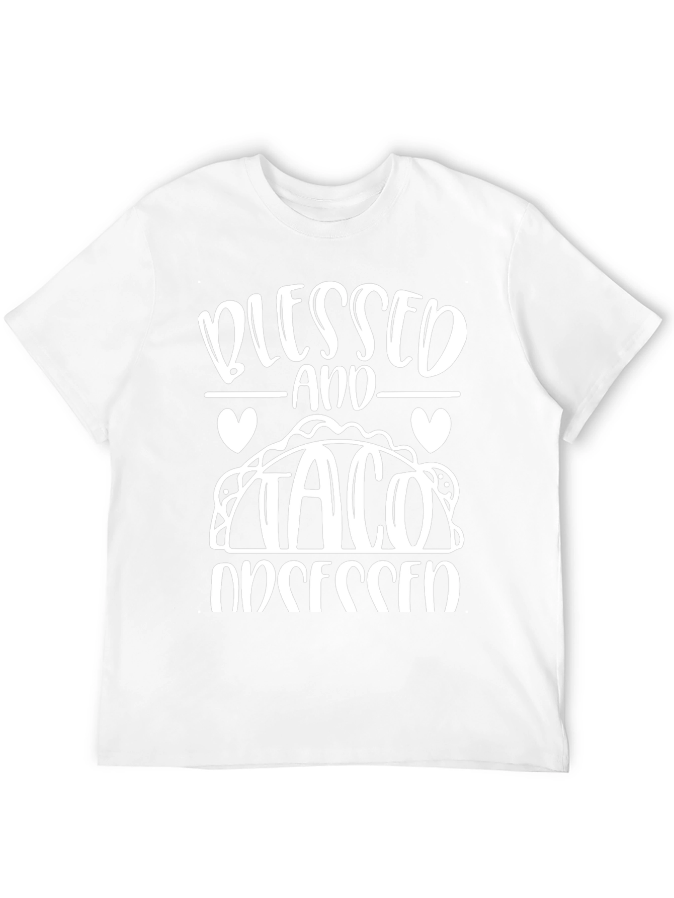 Blessed and Taco Obsessed Black T-Shirt