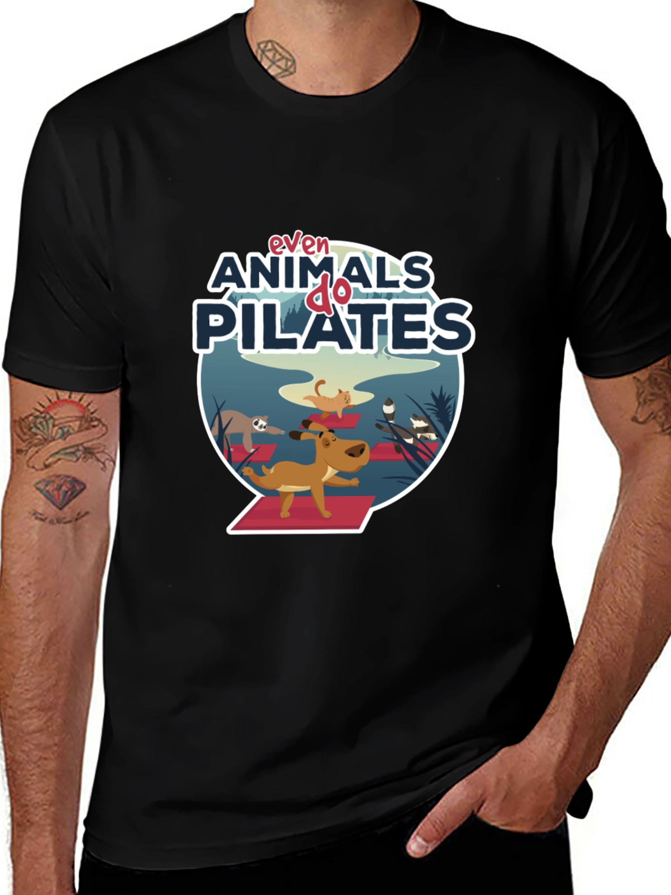 Animals Doing Pilates T-Shirt