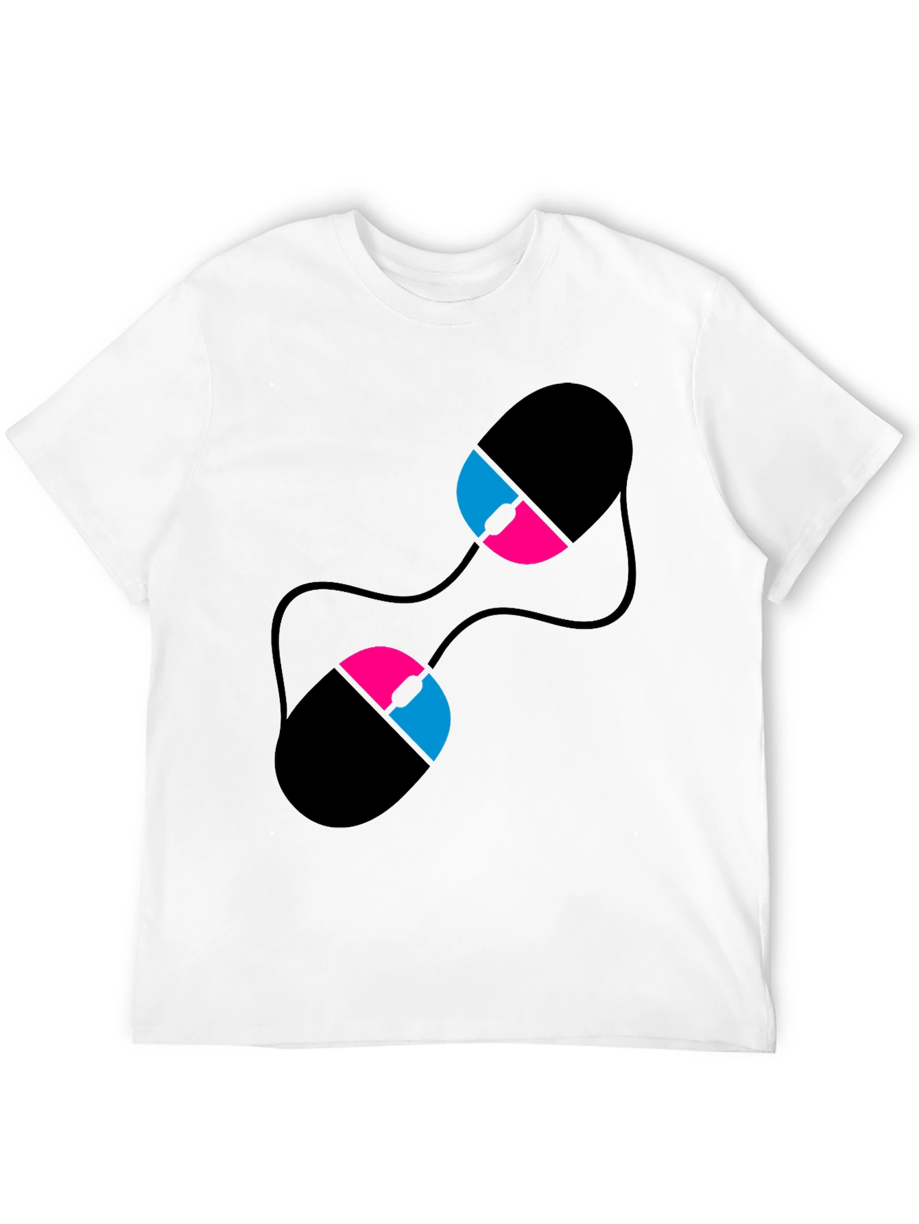 Abstract Computer Mouse Graphic T-Shirt