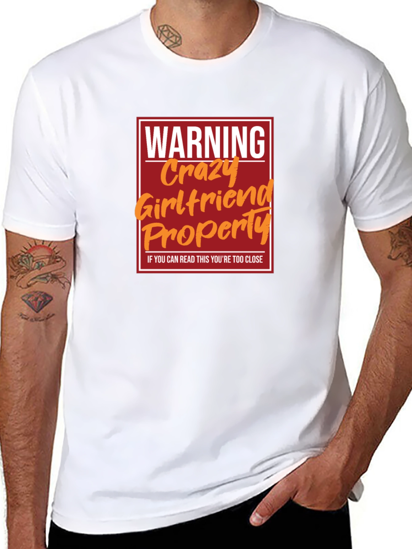 Warning Crazy Girlfriend Property T-Shirt