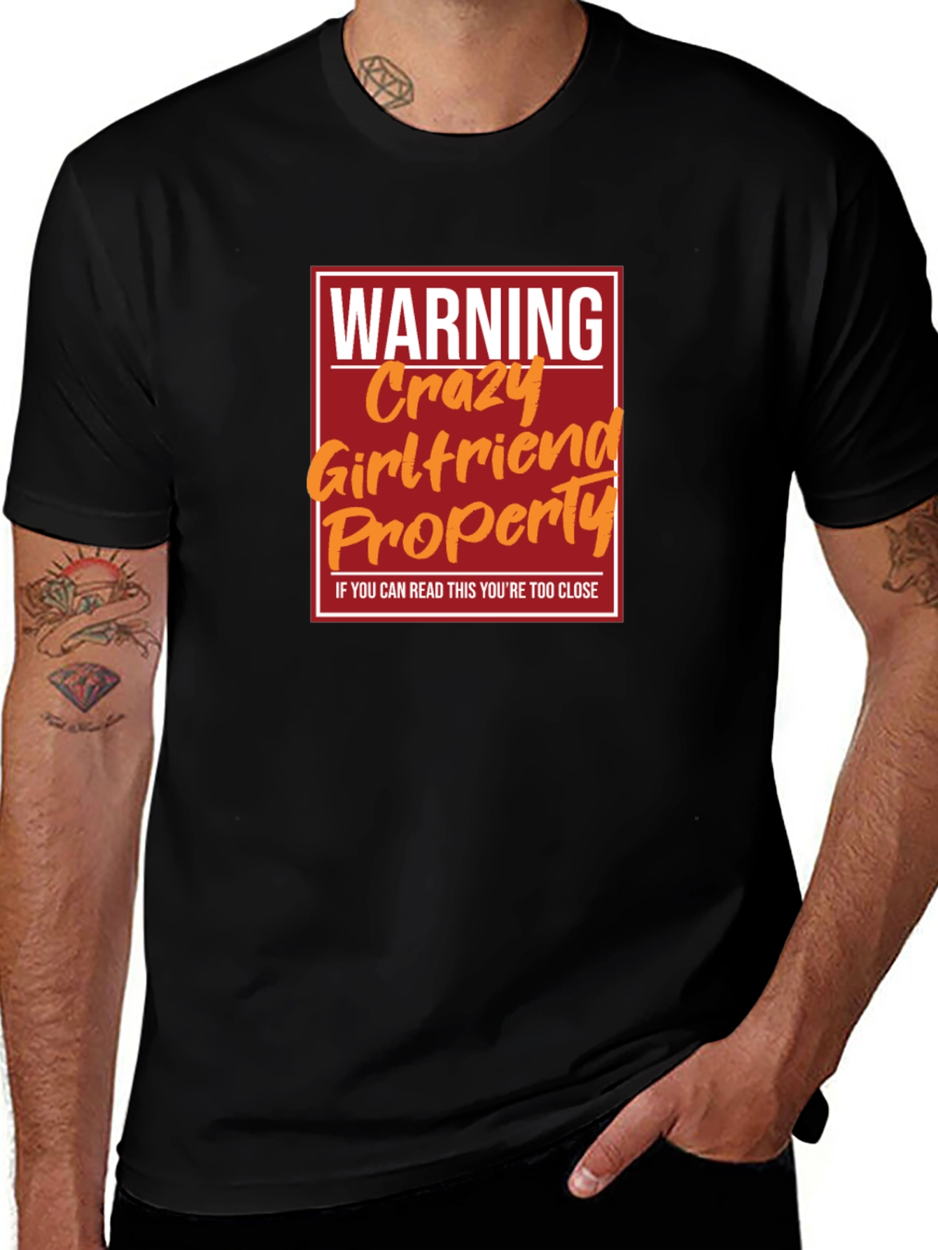 Warning Crazy Girlfriend Property T-Shirt