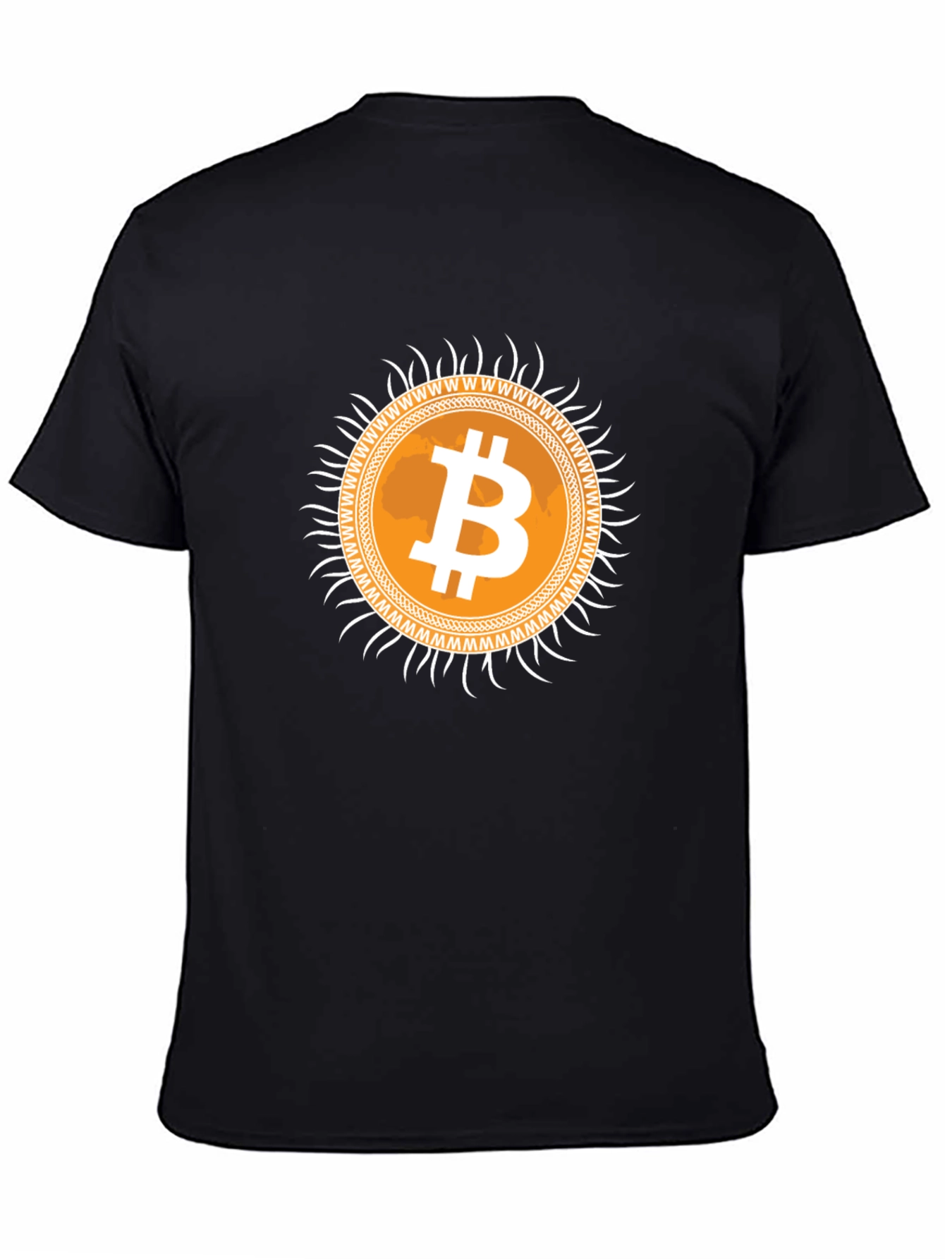 Bitcoin Sunburst Graphic Tee - Crypto Currency T-Shirt